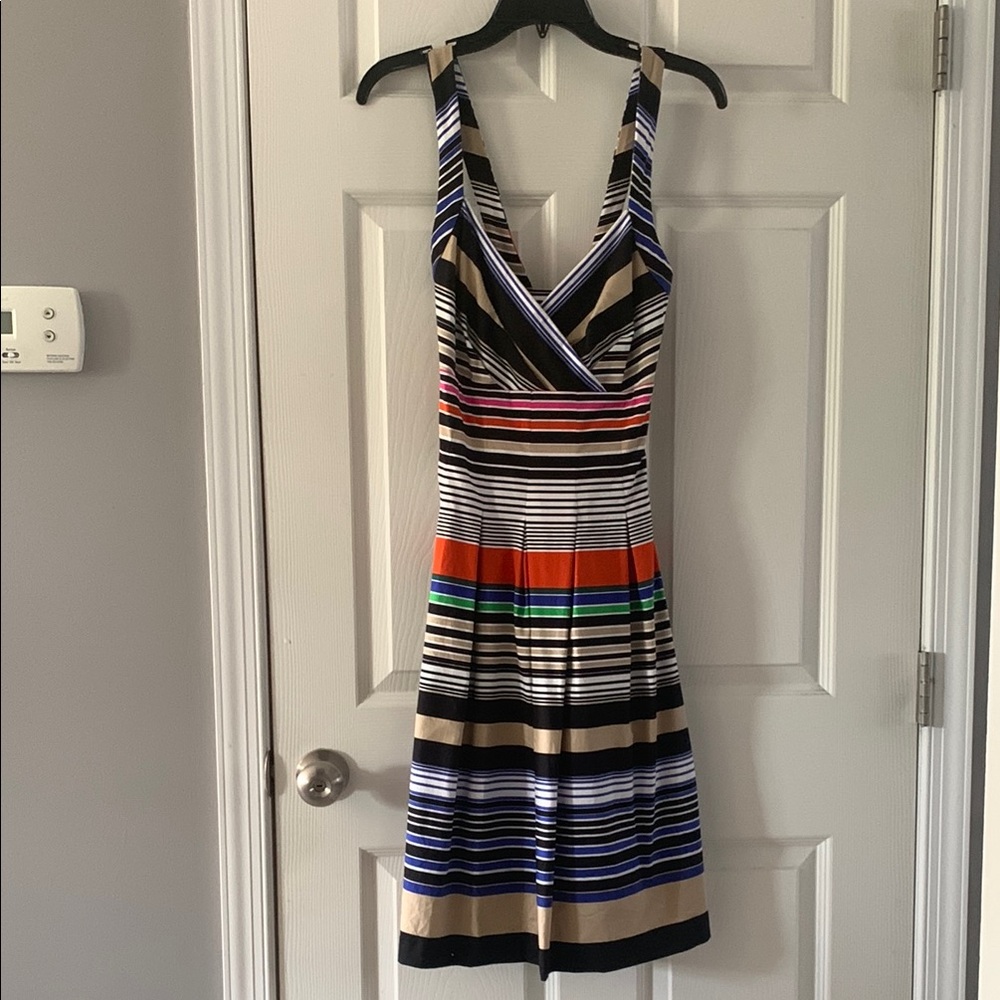 Calvin Klein Colorful Striped Sundress